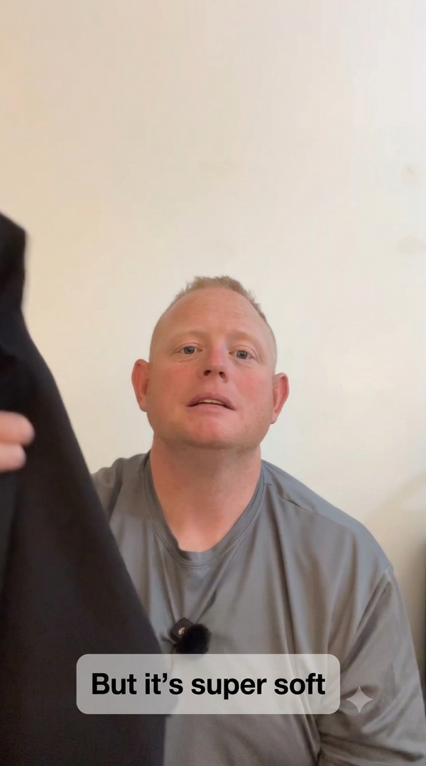 Show product on-hand close to the camera
