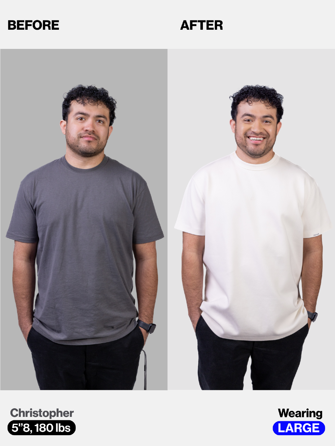 Before / After comparison