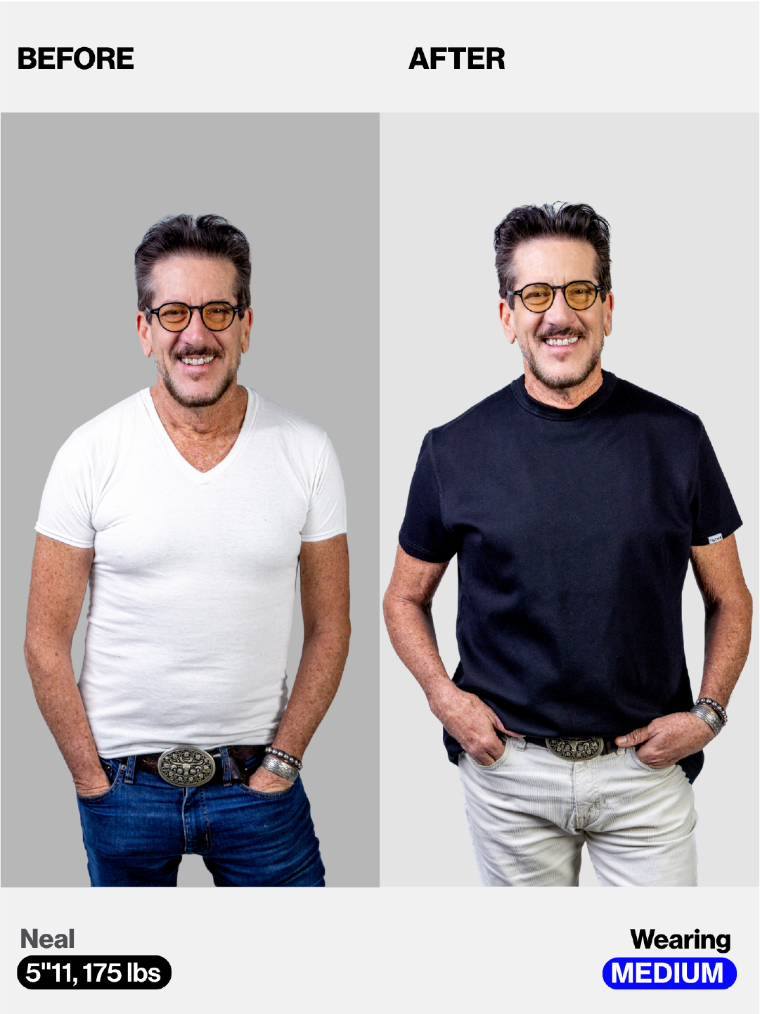 Before / After comparison