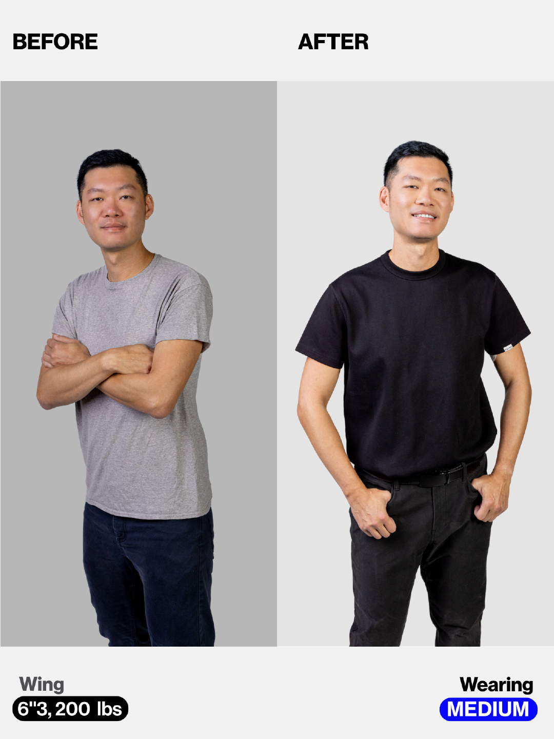 Before / After comparison