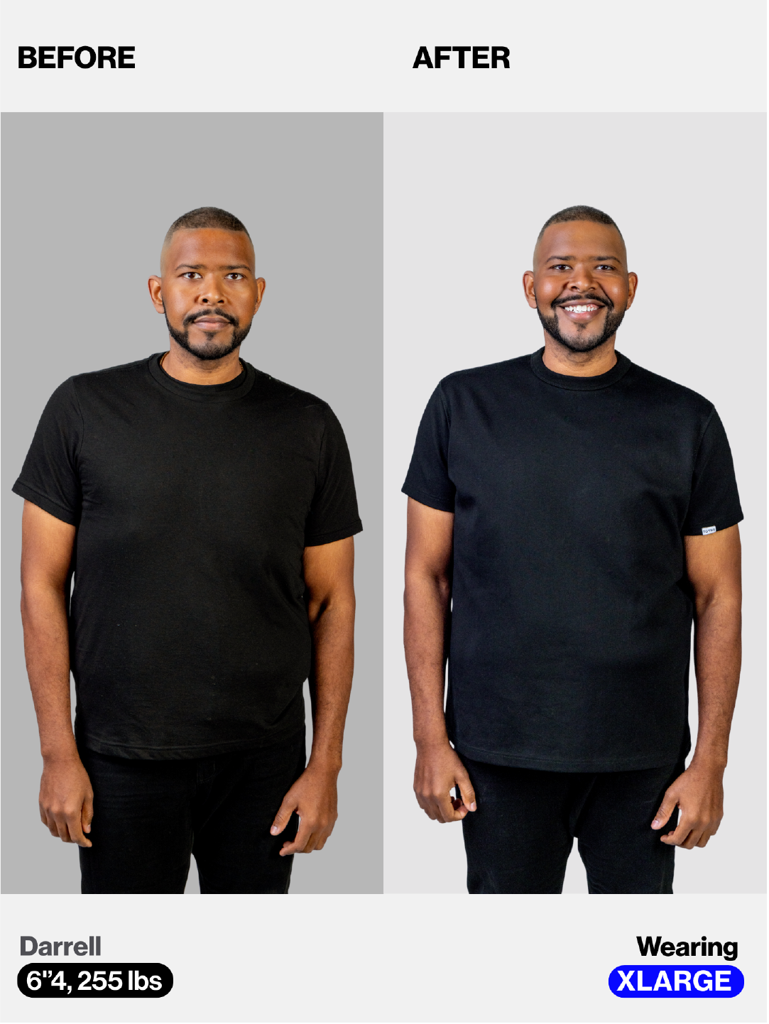 Before / After comparison