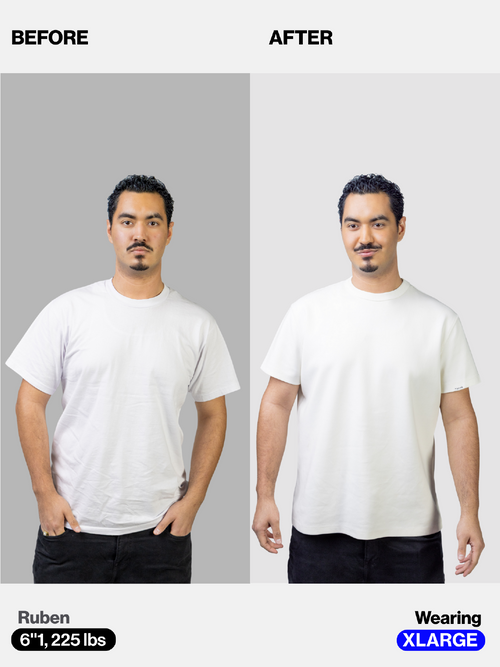 TGTHR tee on Ruben - 6'1, 225 lbs, XL